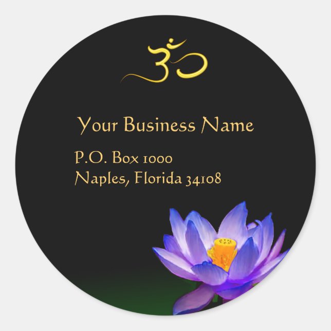 Holistische Heiler, Om-Aufkleber Runder Aufkleber (Vorderseite)