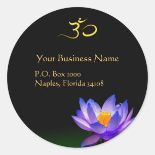 Holistische Heiler, Om-Aufkleber Runder Aufkleber