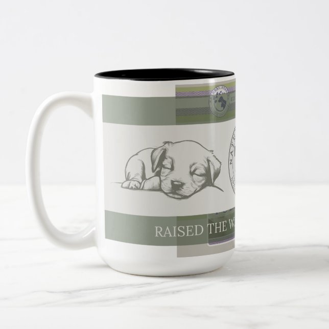 Holistische Hunde- oder Katzenzucht-Tasse Zweifarbige Tasse (Links)