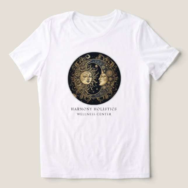 Holistische Sonnenstrahlen Tri-Blend Shirt (Design Vorderseite)