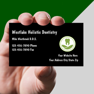 Holistische Zahnmedizin - Modern Logos Business Ca Visitenkarte