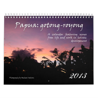 Holistischer Entwicklungs-Kalender 2013 Papuas Kalender
