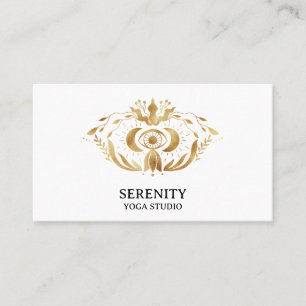 Holistischer Himmelsmond Drittes Auge Yoga Busines Visitenkarte