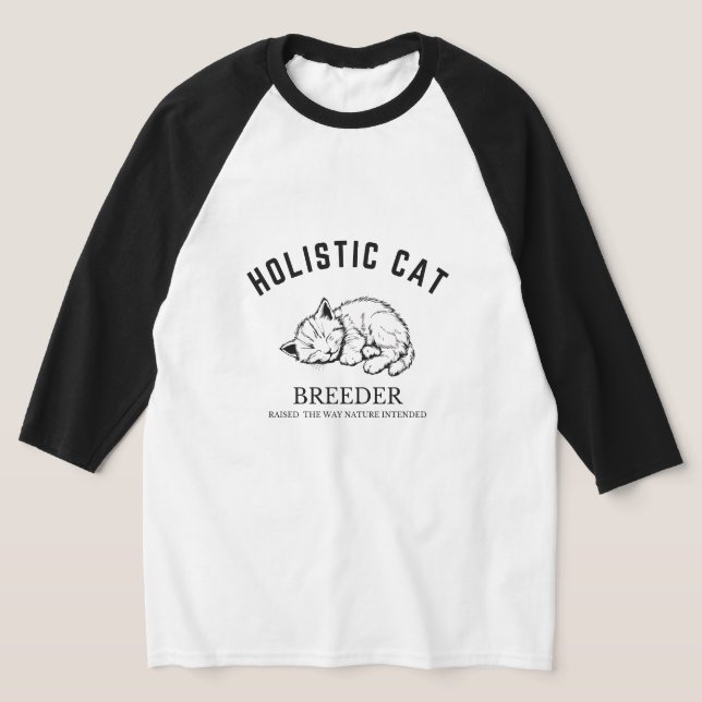 Holistischer Katzenzucht Shirt 3/4-Ärmel (Ablage )