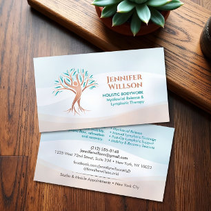 Holistischer Körpertherapeut Massage & Wellness Visitenkarte