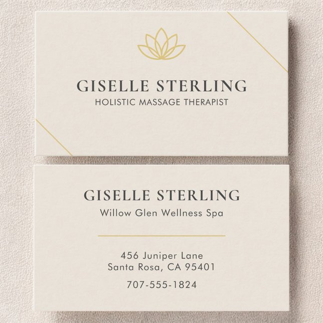 Holistischer Massagetherapeut Visitenkarte (Von Creator hochgeladen)