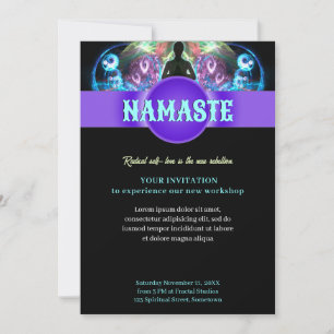 Holistisches spirituelles Yoga-Workshop-Event-Flye Einladung