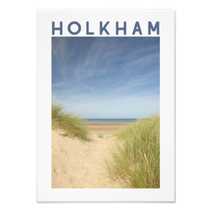 Holkham Beach Norfolk Küstenposter Fotodruck