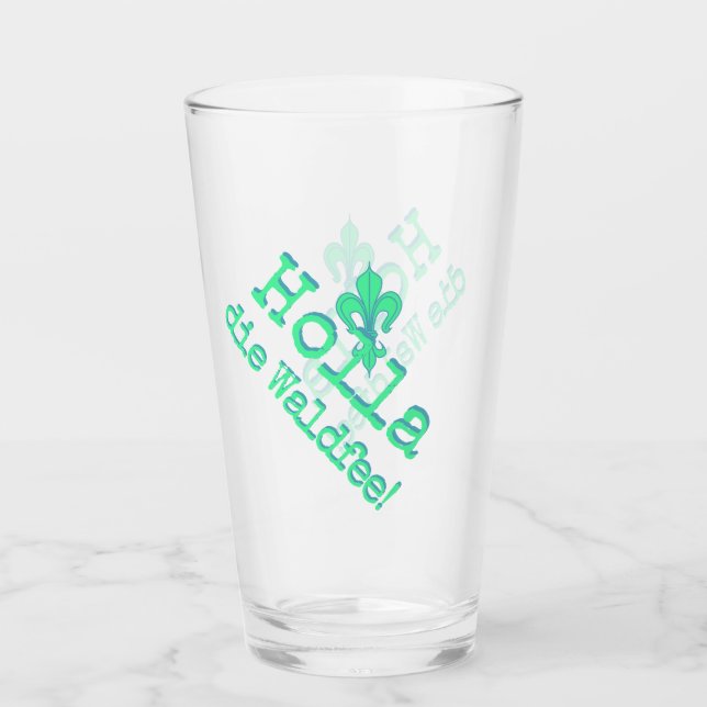 Holla, die Waldfee! Fleur de lis Glas (Vorderseite)