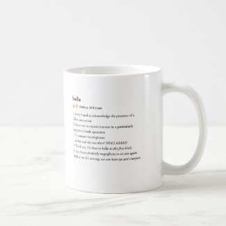 Holla - städtische Wörterbuch-Tasse Tasse
