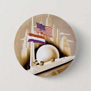 Holland America Line New York Button