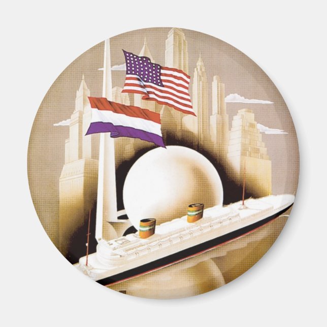 Holland America Line New York Magnet (Vorne)