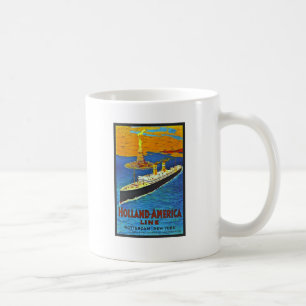 Holland-America-Linie Vintage-Reiseposter Tasse