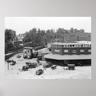 Holland American Docks: 1900 Poster