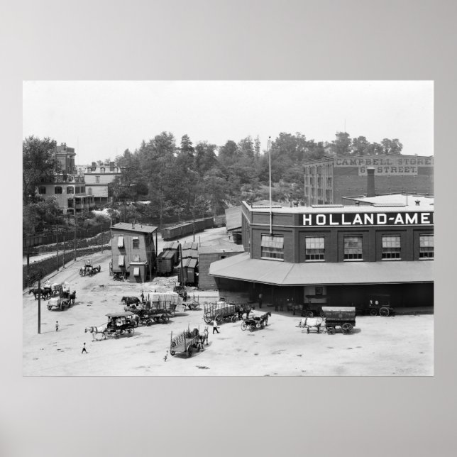 Holland American Docks: 1900 Poster (Vorne)