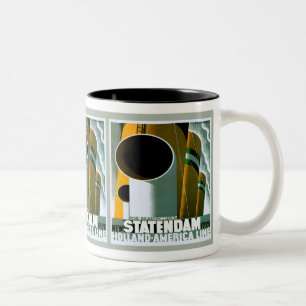 Holland- - Amerika-Linie ~ Wecker-Tasse Zweifarbige Tasse