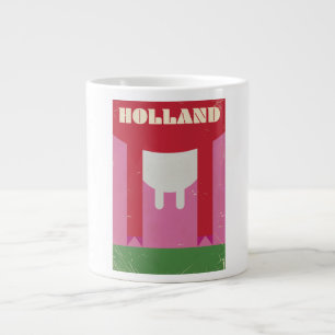 Holland Dairy Cow Vintage Reiseplakat Jumbo-Tasse