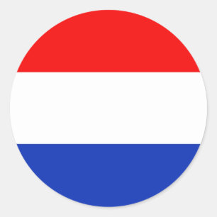 Holland Flag Runder Aufkleber