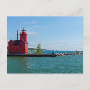 Holland Harbor Lighthouse Postkarte