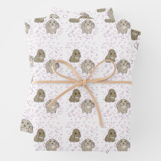 Holland lop bunnies  geschenkpapier set