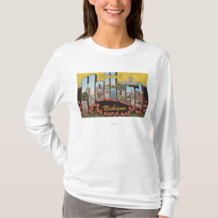 Holland, Michigan - große Buchstabe-Szenen T-Shirt