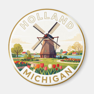 Holland Michigan Niederländisches Erbe Szene Magnet