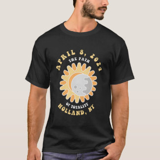 Holland New York Solar Eclipse April 8 2024 T-Shirt