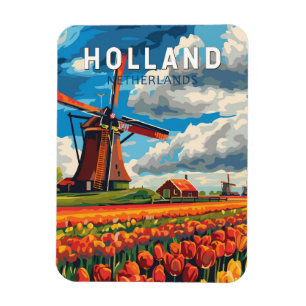 Holland Niederlande Reise Kunst Vintage Magnet