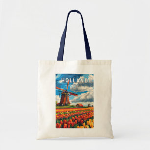 Holland Niederlande Reise Kunst Vintage Tragetasche