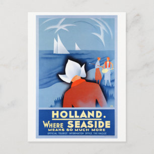 Holland Niederlande Restauriertes Vintage-Reisepos Postkarte