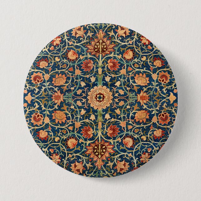 Holland Park Design (von William Morris) Button (Vorderseite)