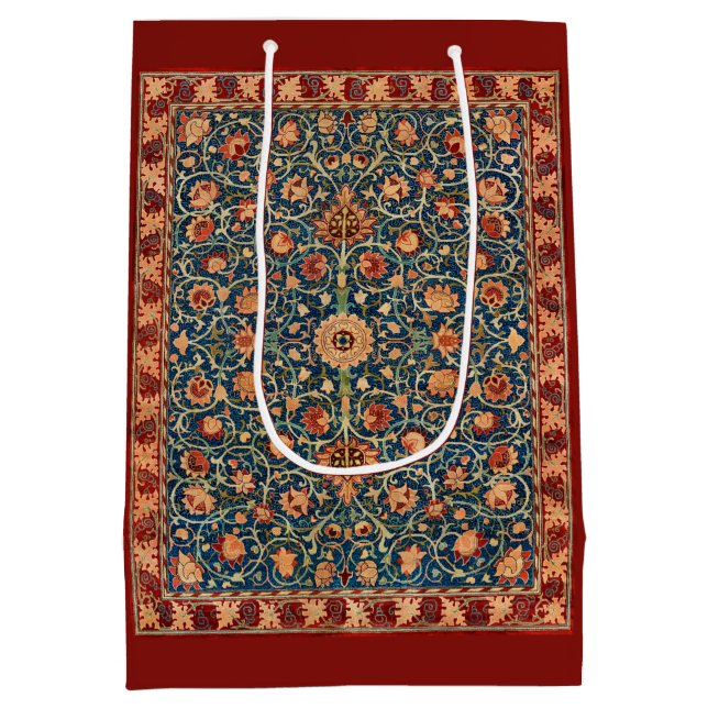 Holland Park Design (von William Morris) Mittlere Geschenktüte (Rückseite)