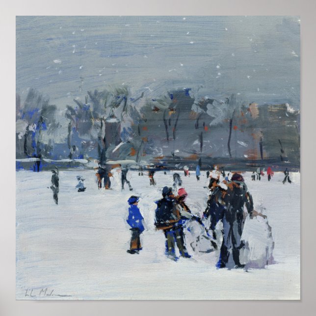 Holland Park im Schnee 2009 Poster (Vorne)