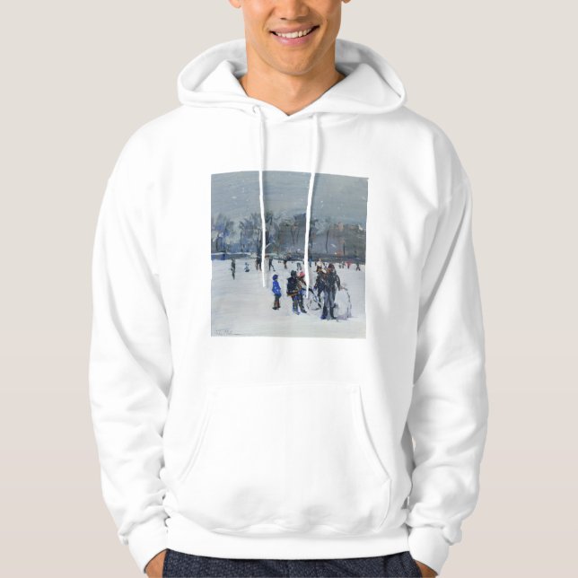 Holland-Park in Schnee 2009 Hoodie (Vorderseite)