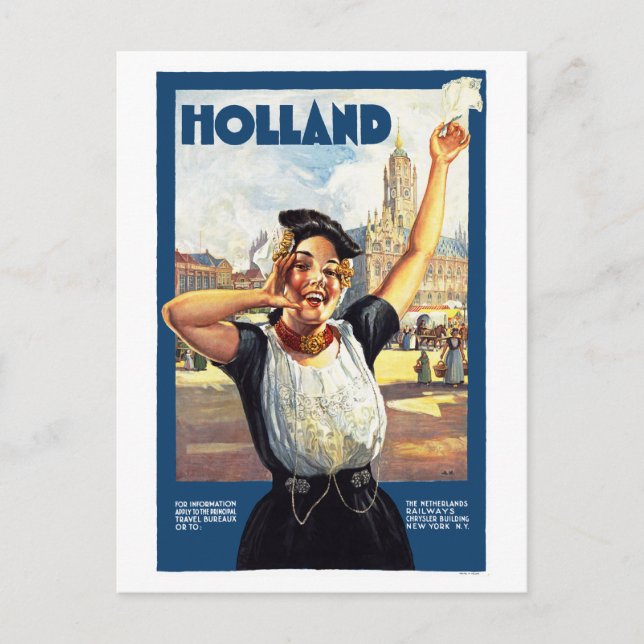 Holland Postkarte (Vorderseite)