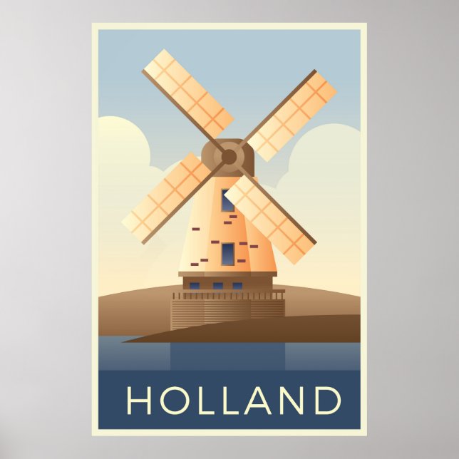 Holland Postkarten Poster (Vorne)