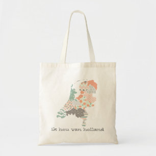 Holland-Provinz-Karten-geometrische Patchwork-Art Tragetasche