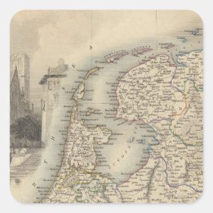 Holland Quadratischer Aufkleber