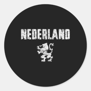 Holland-Shirt Retro Niederlande Dutch Football Nie Runder Aufkleber