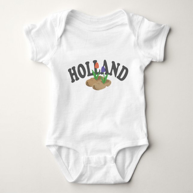 Holland Shoes Baby Strampler (Vorderseite)