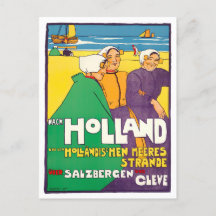 Holland Vintage Reise Postkarte