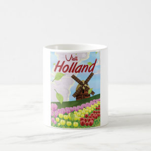 Holland Vintage-Reiseposter Kaffeetasse