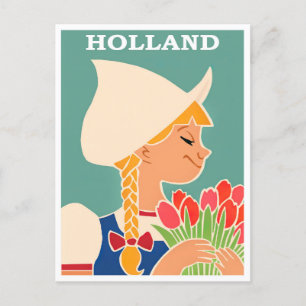 Holland Vintage-Reisepostkarte Postkarte