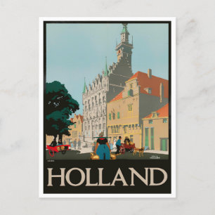 Holland Vintage-Reisepostkarte Postkarte