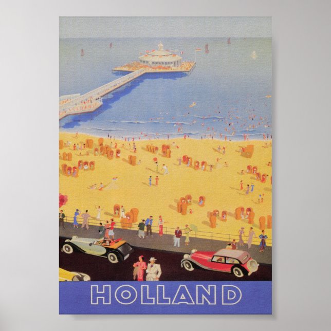 Holland Vintage Travel Poster (Vorne)