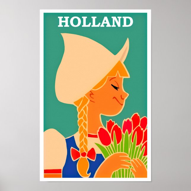 Holland Vintage Travel Poster (Vorne)