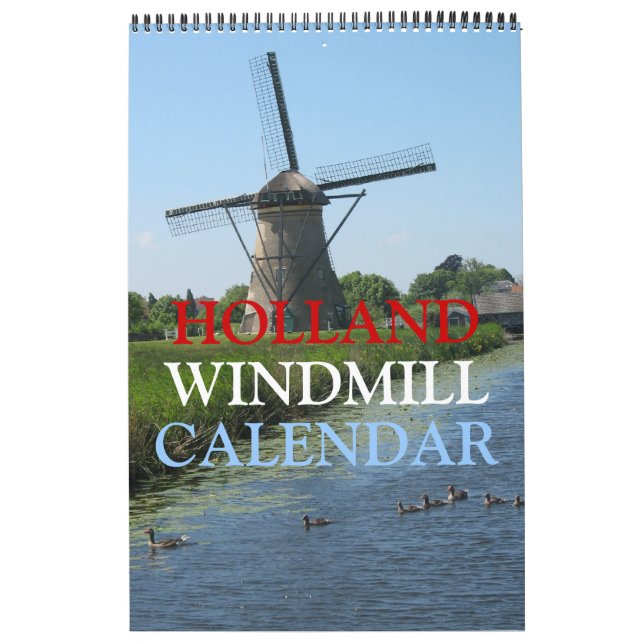 Holland Windmills Calendar Kalender (Titelbild)