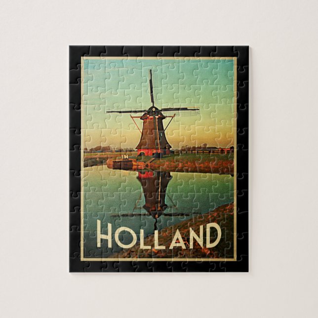 Holland-Windmühle Puzzle (Vertikal)