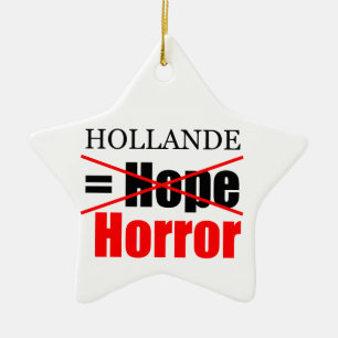 Hollande Not Hope = Horror - Star-Ornament Keramik Ornament