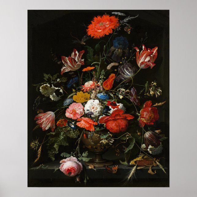 Holländische Blume Malerei Still Life Fine Art Pos Poster (Vorne)